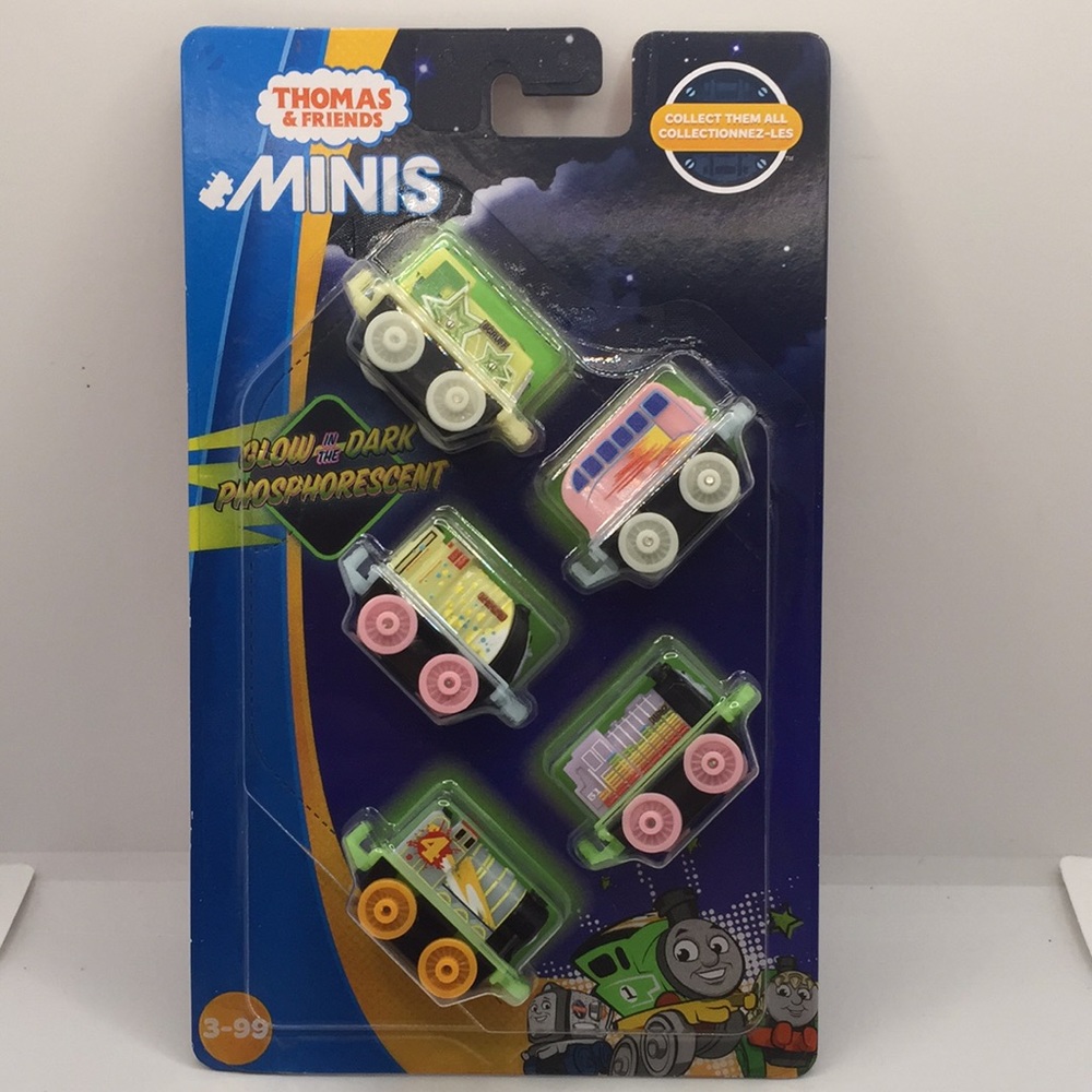 Thomas The Tank Engine & Friends Set of 4 Minis Glow in the Dark Trains